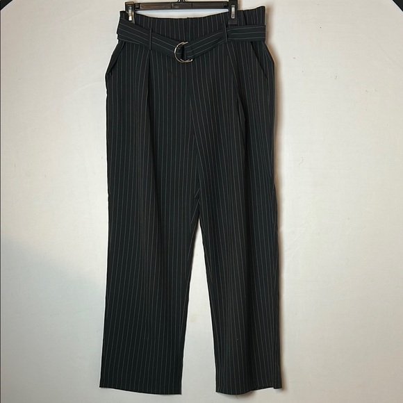 Solitaire Women’s Dress Pant  Striped High Rise Straight Leg Size XL - Picture 2 of 9